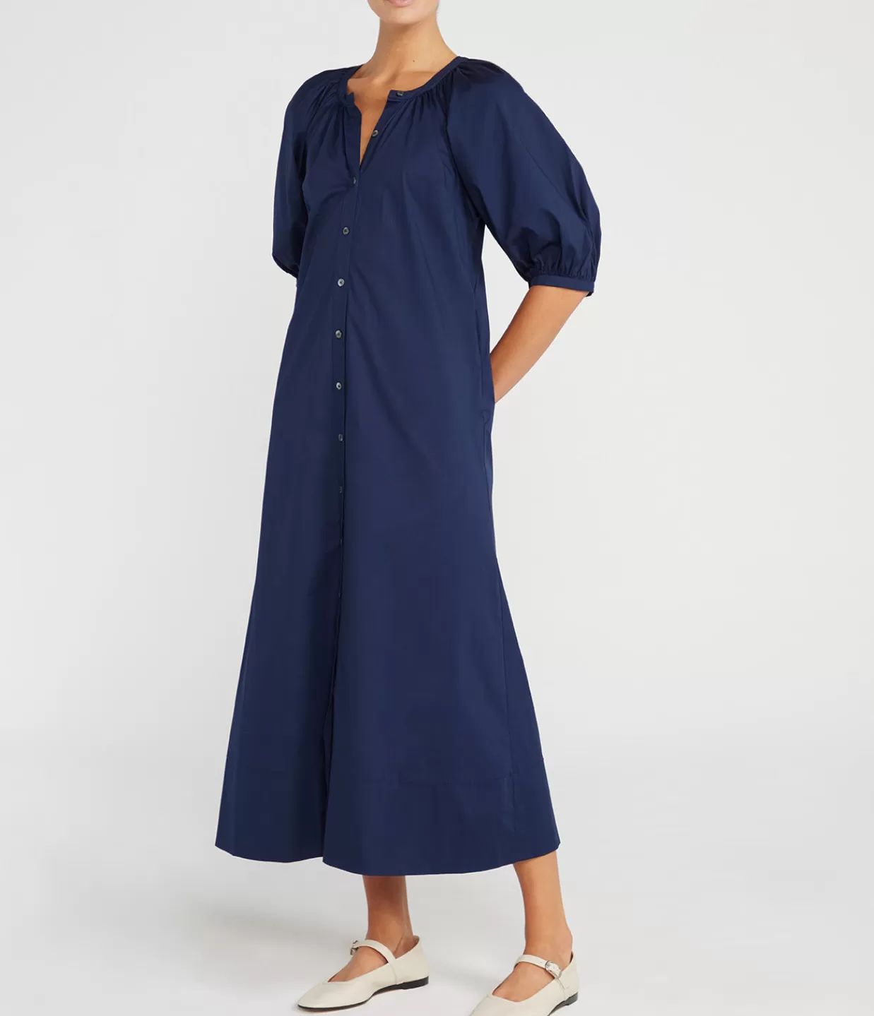 Hot Vincent Dress In Navy Dresses