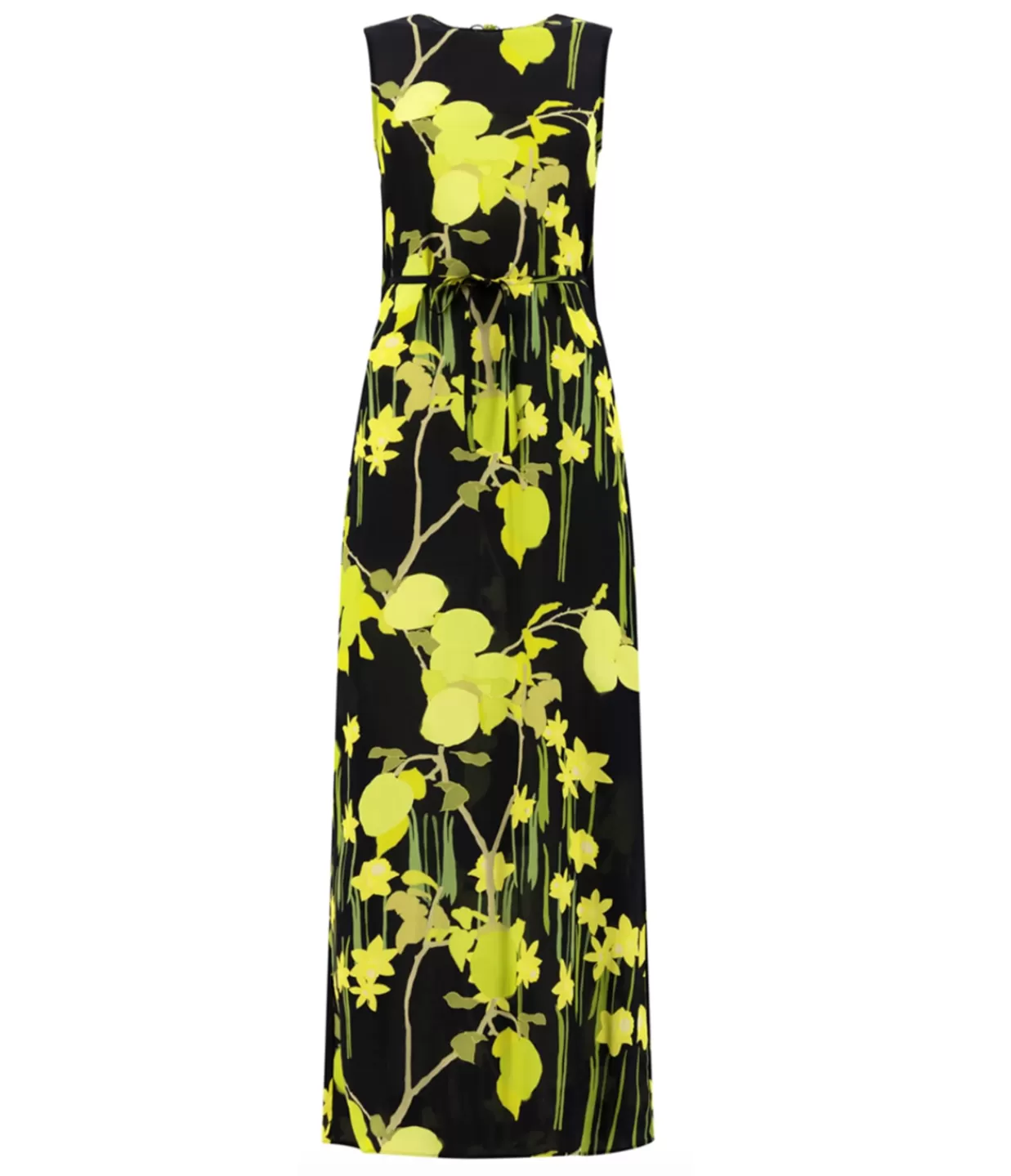 Discount Vivian Sleeveless In Citrus Field Black Dresses