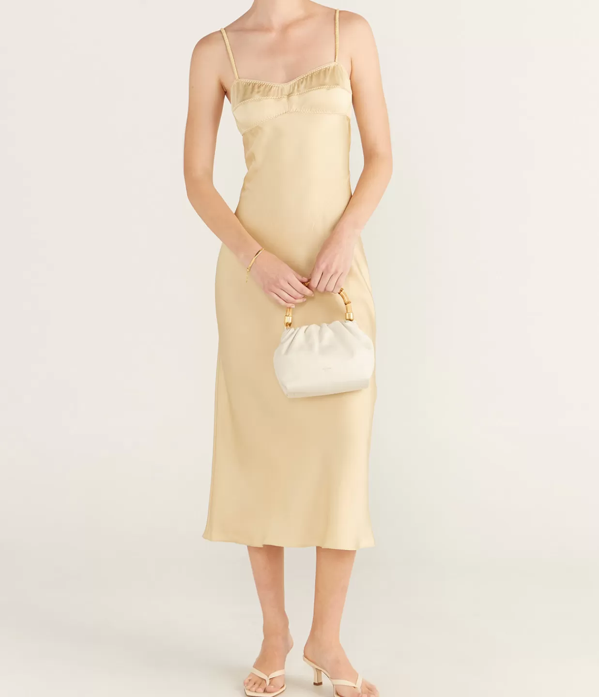 Best Sale Waterlily Midi Dress In Golden Dresses