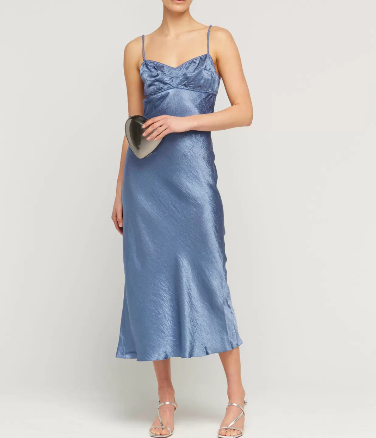 Online Waterlily Midi Dress In Sky Blue Dresses