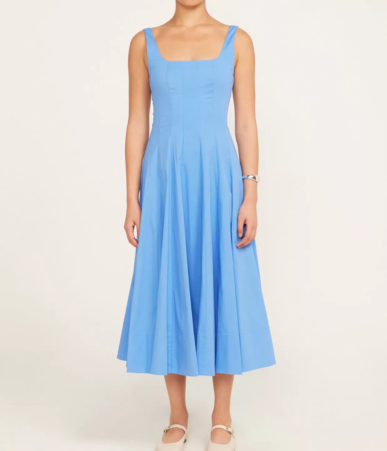 Cheap Wells Midi Dress In Cornflower Dresses