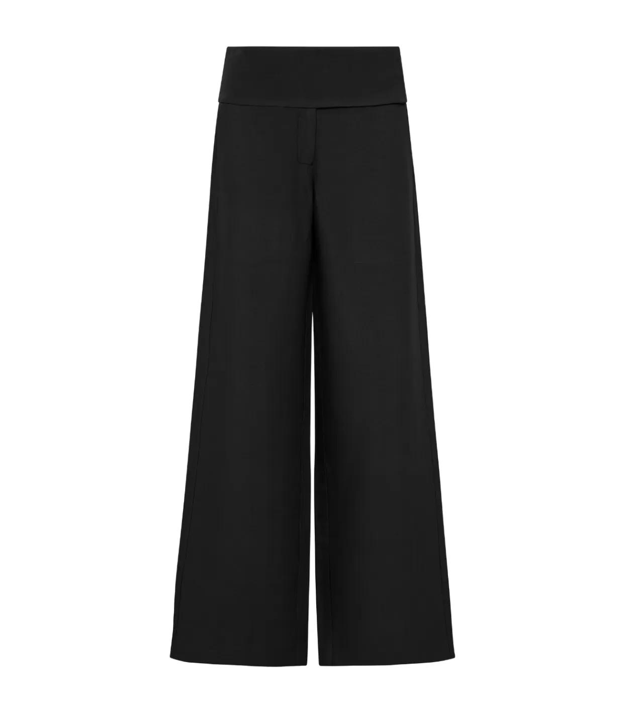 Cheap Wide Waistband Pants In Black Pants