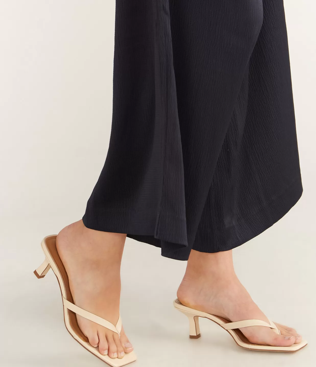 Outlet Wilma Nappa Heel In Cream Heels & Pumps