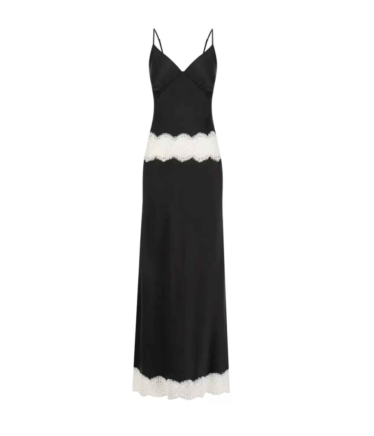 Clearance Winslet Slip Dress In Black And Cream Dresses