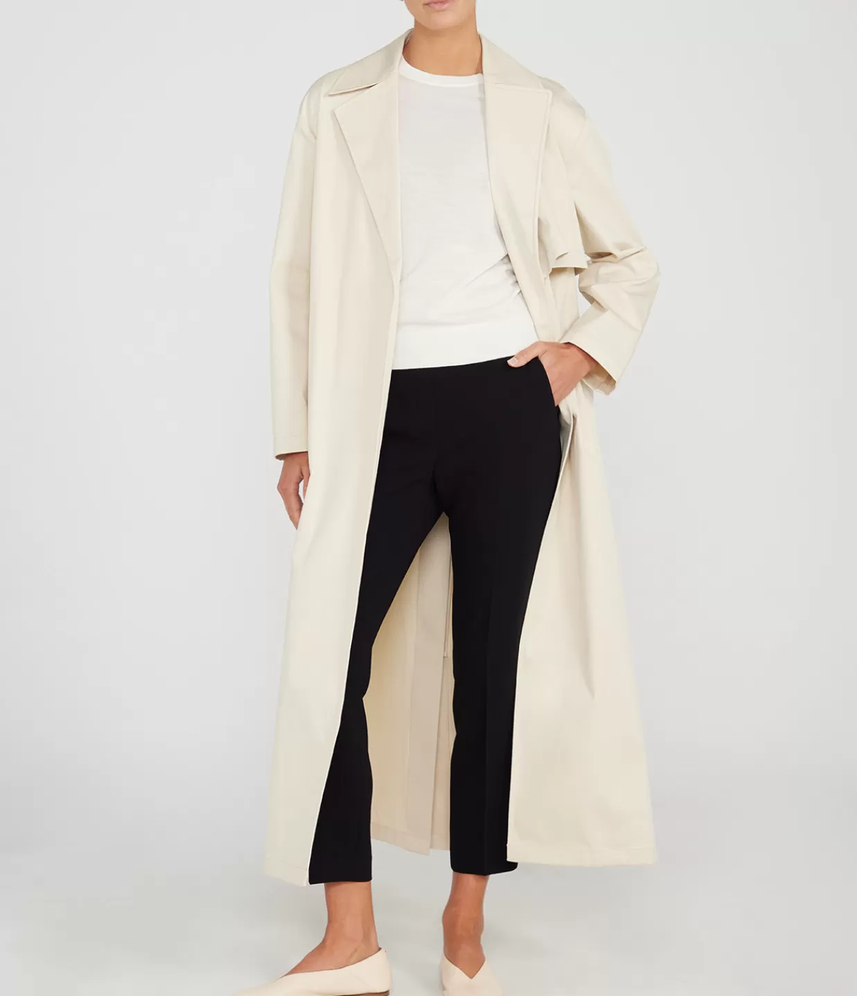 Best Sale Wrap Trench In Sand Jackets & Outerwear