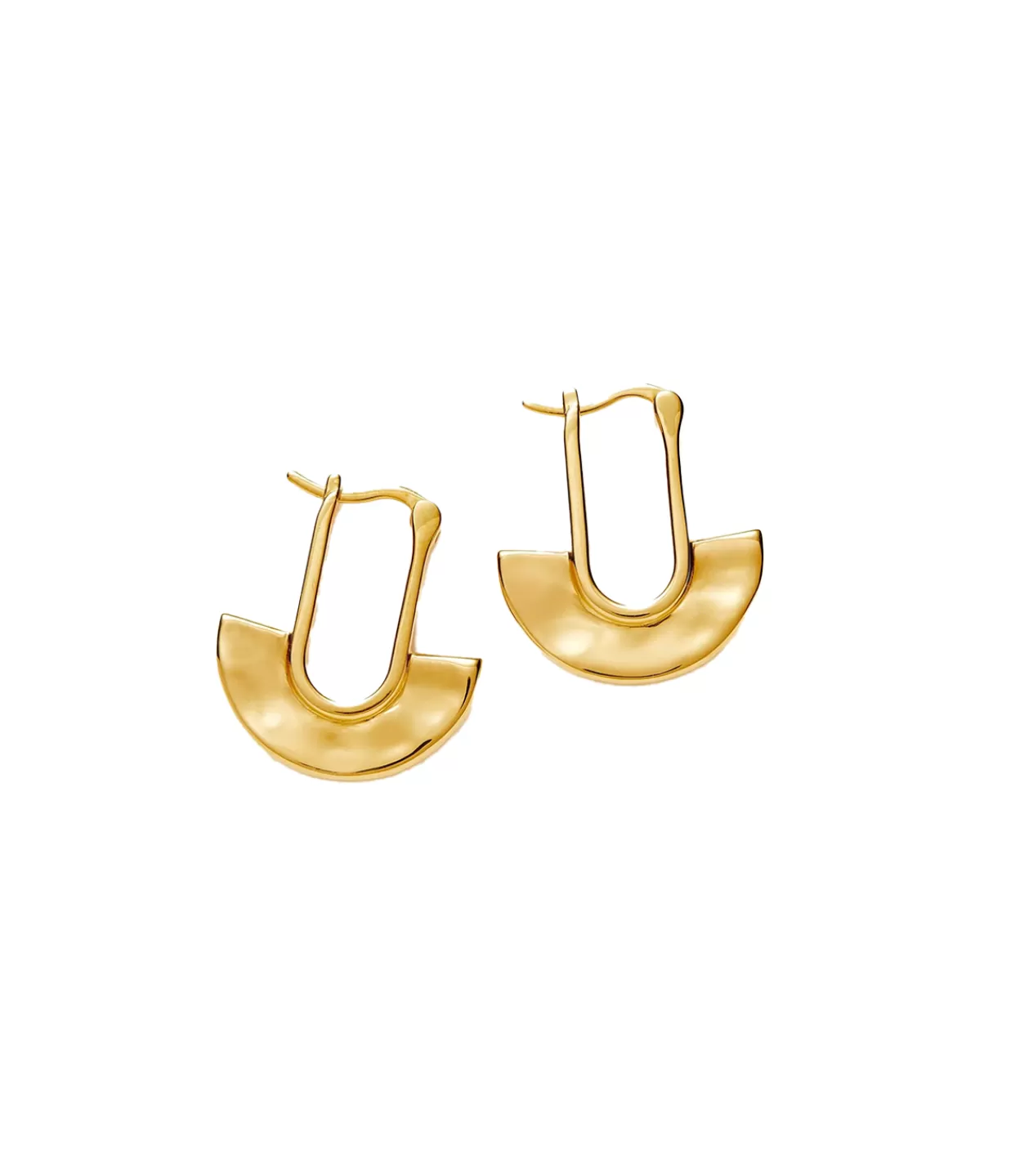 Hot Zenyu Mini Fan Hoop In Gold Jewellery | Earrings